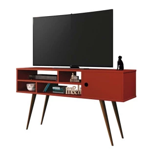 Rack Retrô Para TV até 46 Kenzo EDN Vermelho
