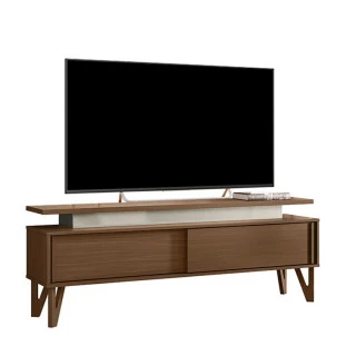 Rack Para TV 65 Polegadas 1.6 Zacat EAX Móveis Cedro/Off White