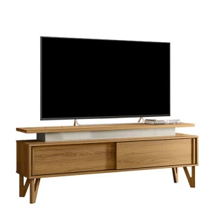 Rack Para TV 65 Polegadas 1.6 Zacat EAX Móveis Freijo/Off White