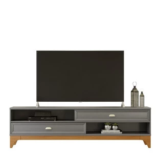 Rack Para TV 75 Polegadas 2.1 Koly EAX Móveis Cinza/Tauari