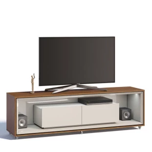 Rack Para TV 65 Polegadas Ópera 1.8 Imcal Off White/Freijó