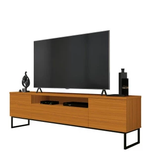Rack Para Sala 2.0 Para TV 75 Pol Iron EAX Móveis Cedro
