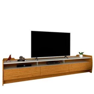 Rack Para Sala TV Até 75 Polegadas Sublime 2.2 Gelius Naturale/Off White
