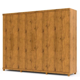 Guarda Roupa Casal 6 Portas 4 Gavetas 273cm x 240cm Absolut Gelius Madeirado