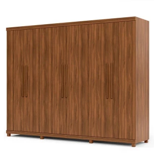 Guarda Roupa Casal 6 Portas Absolut Gelius Nogueira