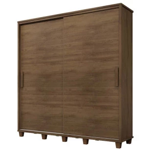 Guarda Roupa Casal 228cm Portas de Correr Monte Carlo RV Móveis Freijo